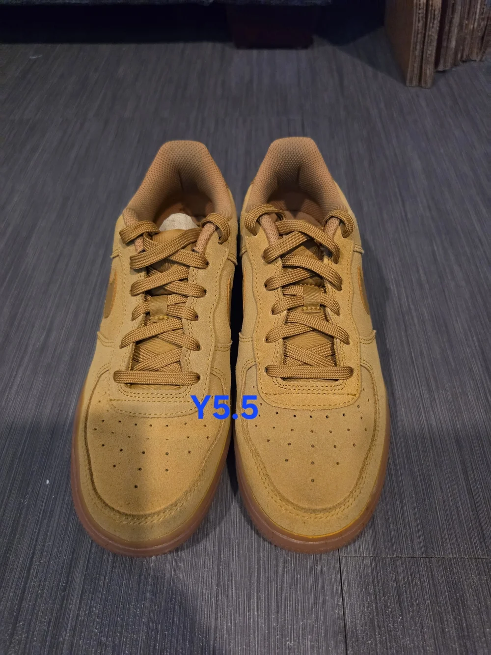 Nike Kids Suede Sneakers in Wheat/Tan